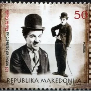 Macedonia 2014 stamp Charlie Chaplin MNH**