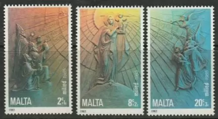 Malta 1985 Angels / Christmas set stamps