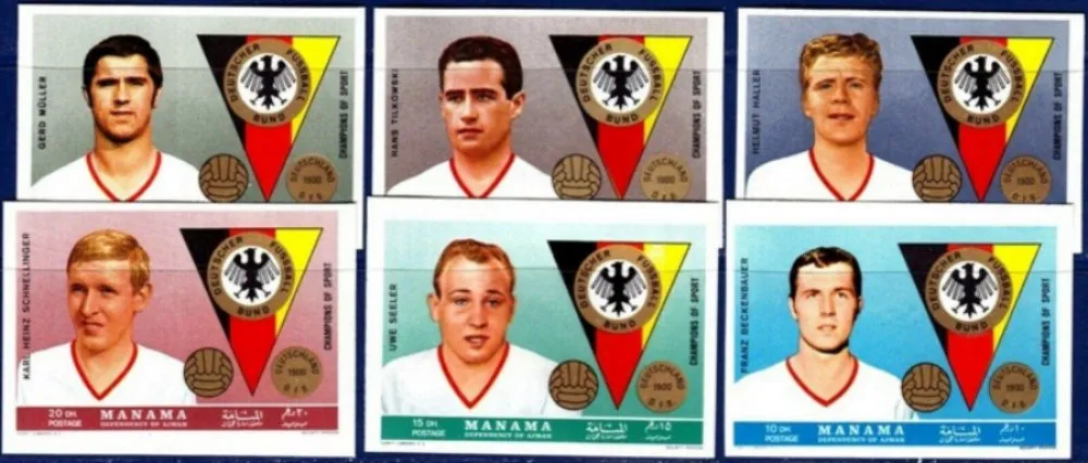 Manama 1969 German Football players