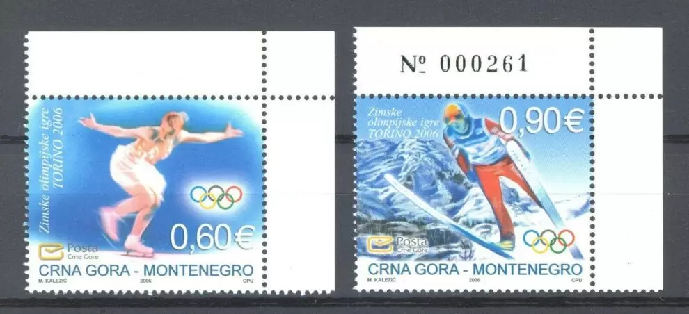 Montenegro 2006 Winter Olympic Games Torino full set MNH**