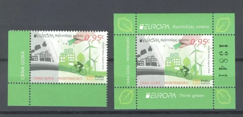 Montenegro 2016 Europa CEPT - Joint Think Green MNH