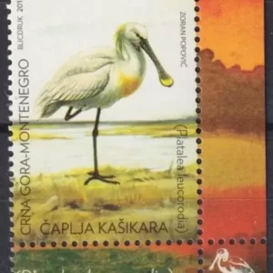 Montenegro 2017 Fauna – Birds – Spoonbill MNH