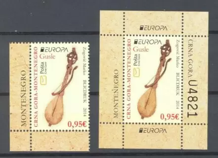 Montenegro year 2014 stamps Europa CEPT - Music, Musical Instruments ☀ MNH