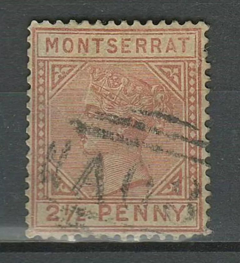 Montserrat year 1884 stamp Used