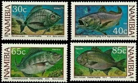 Namibia 1994 Fauna - Fishes - Marine Life postage stamps