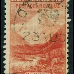 New Zealand year 1899 5 sh - Mi 350 eur / Used stamp