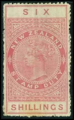 New Zealand year 1903 - 6 sh MH (*) stamp