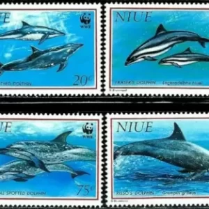 Niue year 1993 stamps - Fauna / Marine life - Dolphins