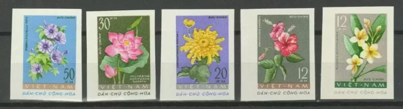 North Vietnam year 1962 Flora - Flowers stamps set