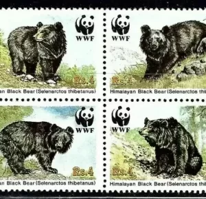 Pakistan year 1989 Fauna - World Wildlife Fund - Brown Bears