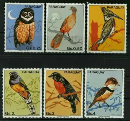 Paraguay 1983 Birds – Complete set MNH