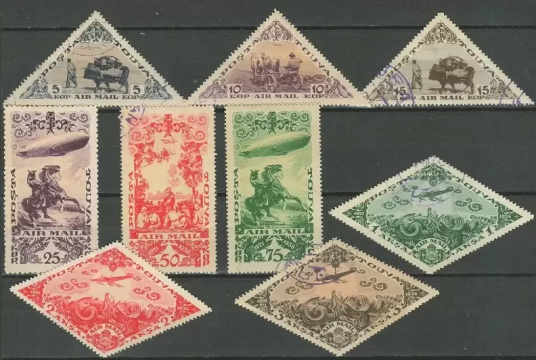 Russia Tannu Tuva/Touva year 1936 stamps ☀ Airmail set ☀ Used