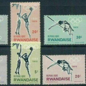 Rwanda 1964 stamps Olympic Summer Games Tokyo