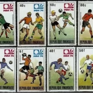 Rwanda 1974 stamps World Football Championship in Germany