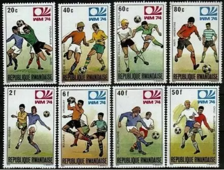 Rwanda 1974 stamps World Football Championship in Germany