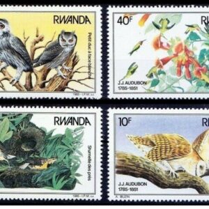 Rwanda year 1985 stamps - Fauna / Birds Complete Set ☀ MNH**