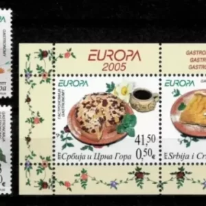 Serbia year 2005 stamps Europa CEPT Gastronomy full Set