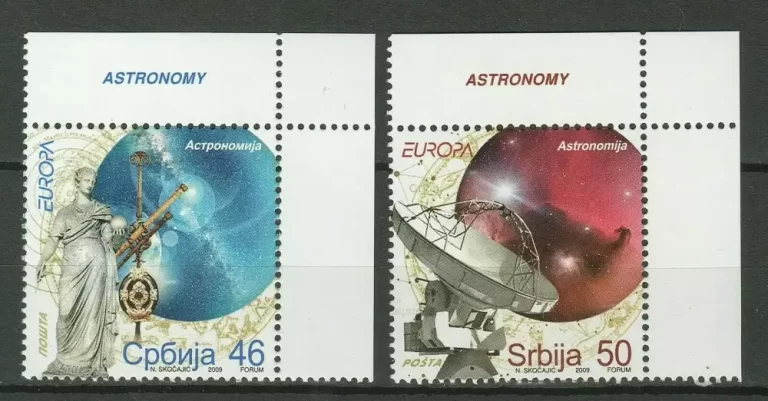 Serbia year 2009 stamps - Europa CEPT Astronomy MNH(**)