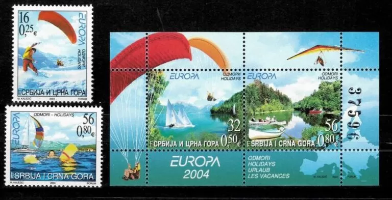 Serbia year 2004 stamps Europa CEPT - Holidays MNH