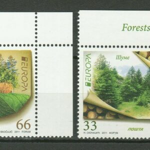 Serbia year 2011 stamps - Europa CEPT / Forests Complete set MNH**