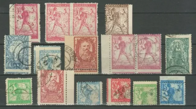 SHS - Chainbreakers years 1919/20 stamps Used lot with errors