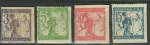 SHS – Slovenia Chainbreakers 1919 Lot with two sides imperforated MH