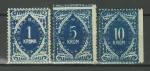 SHS - Slovenia year 1919 1/10k Porto stamps /Vienna / Black Blue