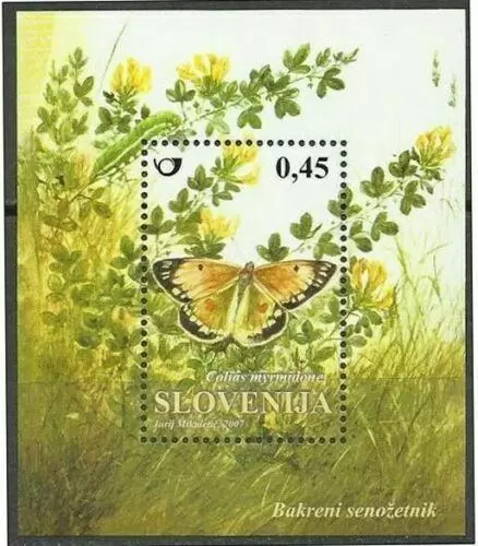 Slovenia year 2007 stamps – Butterflies MSS – MNH**