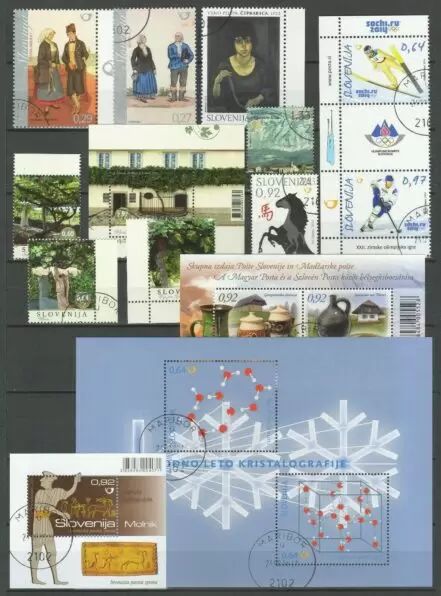 Slovenia 2009 / 2015 Lot of MNH/CTO stamps and blocks