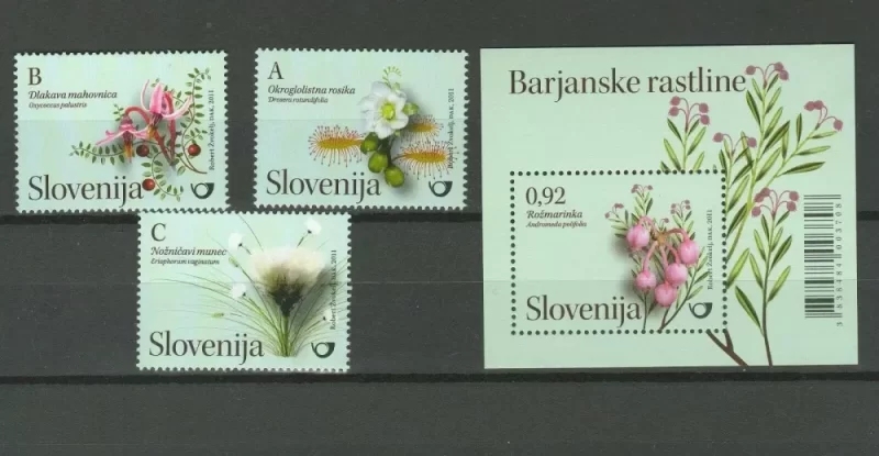 Slovenia 2011 Flora - Flowers postage stamps set