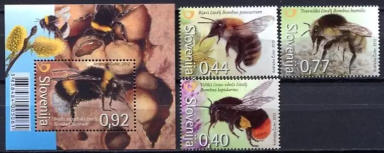 Slovenia 2012 Animals / insects bees set stamps