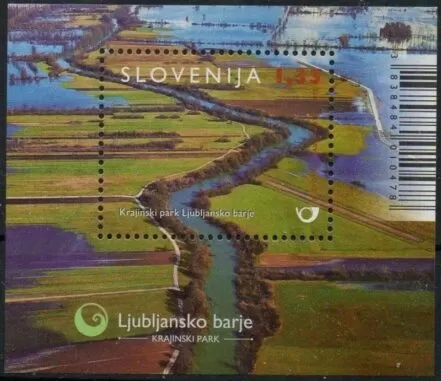 Slovenia year 2015 stamp - Nature river Park