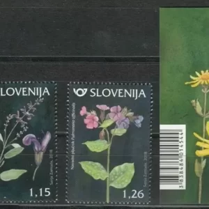 Slovenia 2018 Flowers - Set & Block