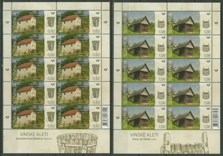 Slovenia 2020 Architecture Wine Cellar set New Unused