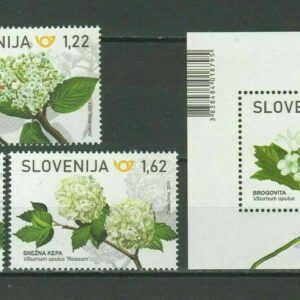 Slovenia 2021 Flora Wayfaring Tree - Complete set + MSS