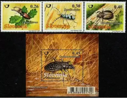 Slovenia year 2009 stamps - Fauna / Insects full set MNH
