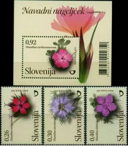 Slovenia 2010 Flora/Flowers – Complete set + MSS – MNH**