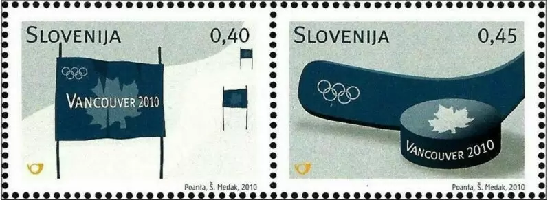 Slovenia year 2010 stamps Winter Olympic Games ☀ MNH **