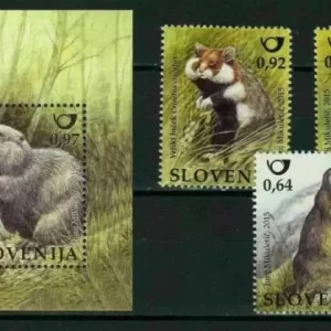 Slovenia year 2015 Fauna / Rodents postage stamps