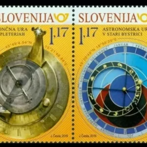 Slovenia year 2019 stamps - Astronomy / Sundial Astronomical Clock MNH **