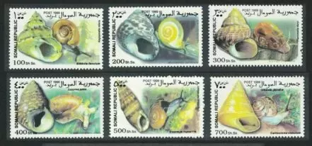 Somalia year 1999 stamps - Fauna / Snails ☀ MNH (**) set