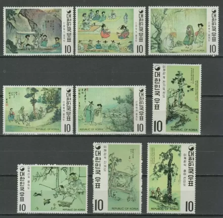 South Korea Paintings of the Yi Dynasty MNH **