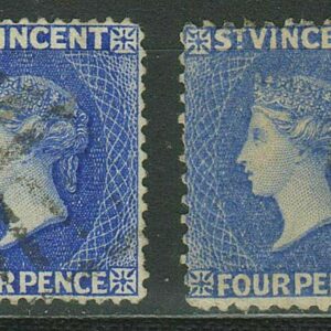 St. Vincent QV year 1882/83 stamps 4p ☀ Used