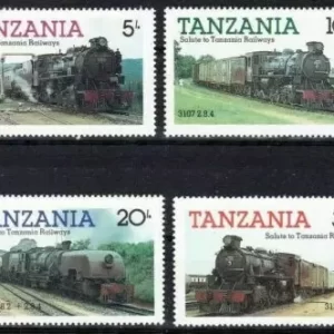 Tanzania 1985 Locomotive Railway Steam Locomotives stamps set