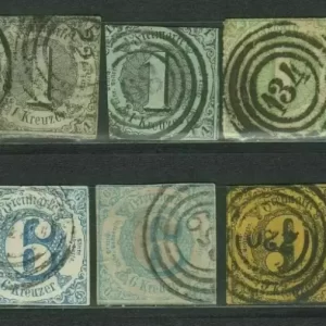 Thurn und Taxis – 1856/1866 Used lot