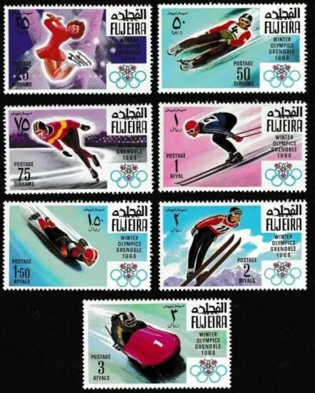 UAR / Fujeira year 1968 - Winter Olympic Games Grenoble MNH**set