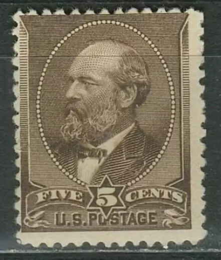 United States year 1882 - 5c James A. Garfield MH stamp