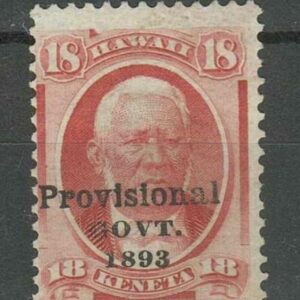 United States Hawaii year 1893 Unused 18c postage stamp MNG