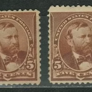 United States year 1890 stamps 5 Cent Grant MNH