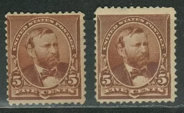 United States year 1890 stamps 5 Cent Grant MNH